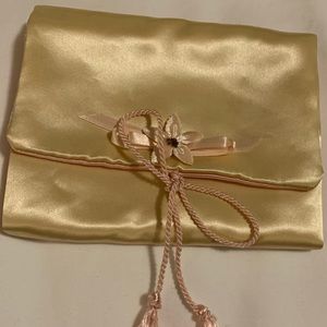 VINTAGE satin jewelry bags two piece set